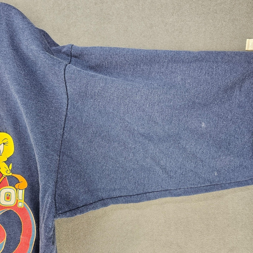 Vintage Looney Tunes Sweatshirt Womens 22W/24W Blue Sylvester Tweety Graphic - Picture 5 of 9